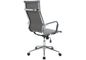Cadeira-Presidente-giratoria-ANM-03 P-Cinza-Blume-Office-base-cromada-costas